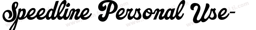 Speedline Personal Use字体转换